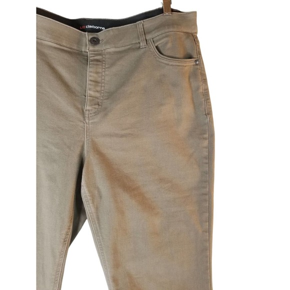 Liz Claiborne Sara Slim Fit Skinny‎ Women's Jeans Size 18 40X30 Stretch Brown - Picture 6 of 12